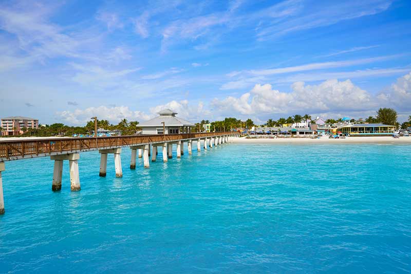 Florida Fort Myers Pier beach US